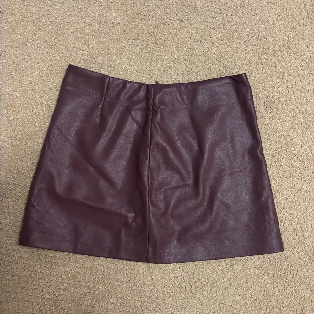 Steve Madden Leather Mini Skirt